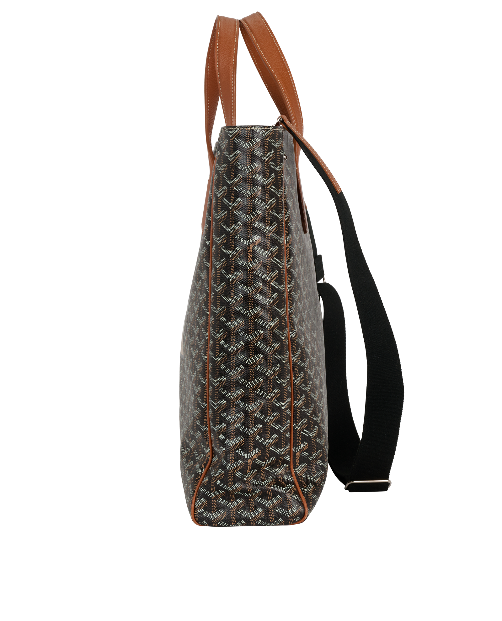 Voltaire Tote, &pound;2,100, Handbags, Black, Canvas, Bottom view